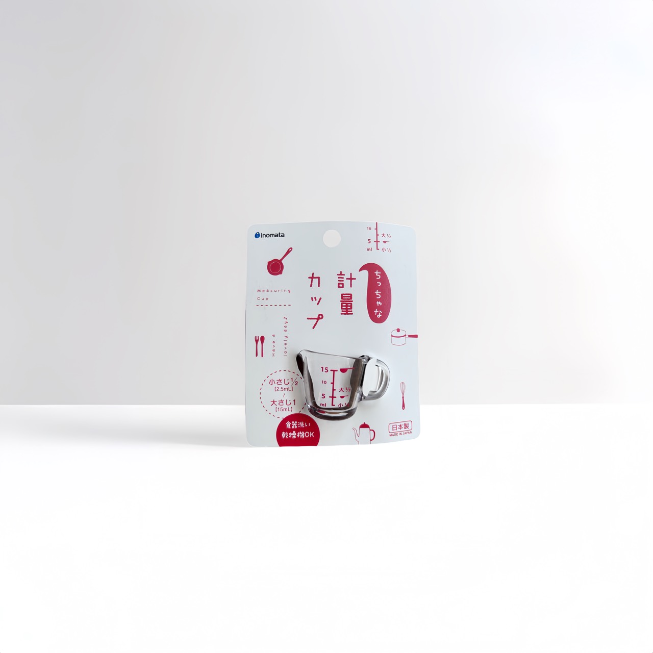日本 inonata 迷你耐酸鹼量杯(15ml)